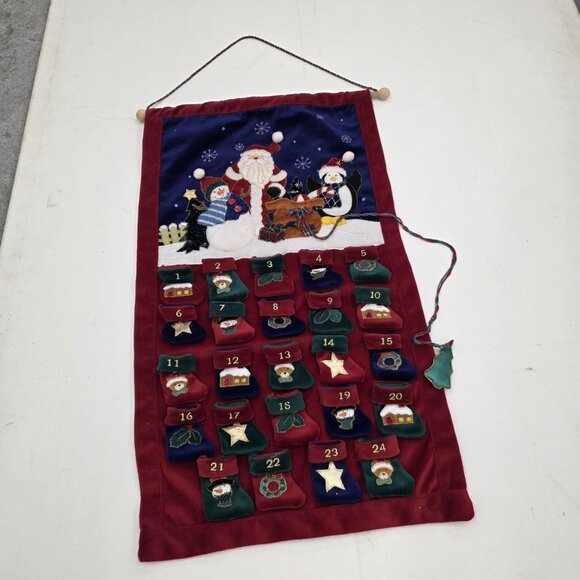 Christmas Countdown Advent Calendar Wall Hanging Decor Tree Holiday 2004 - Picture 10 of 10